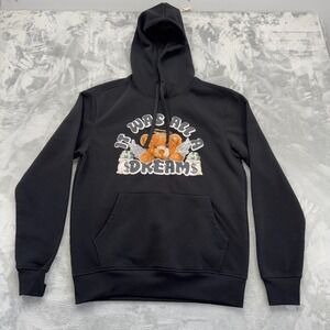 Bleecker & Mercer Hoodie Mens Medium Black It Was All A Dream Bear Graphic